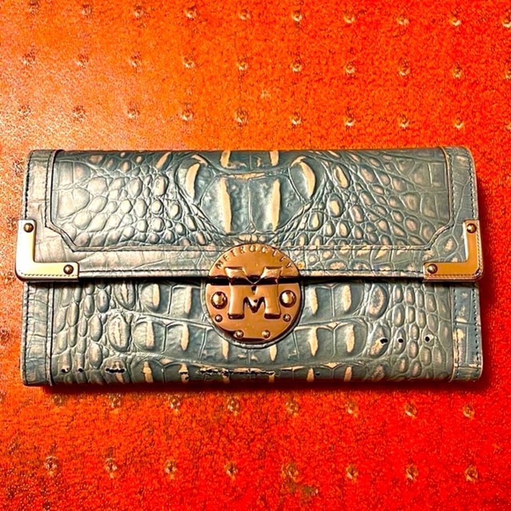Metrocity Women Long Wallet in Blue